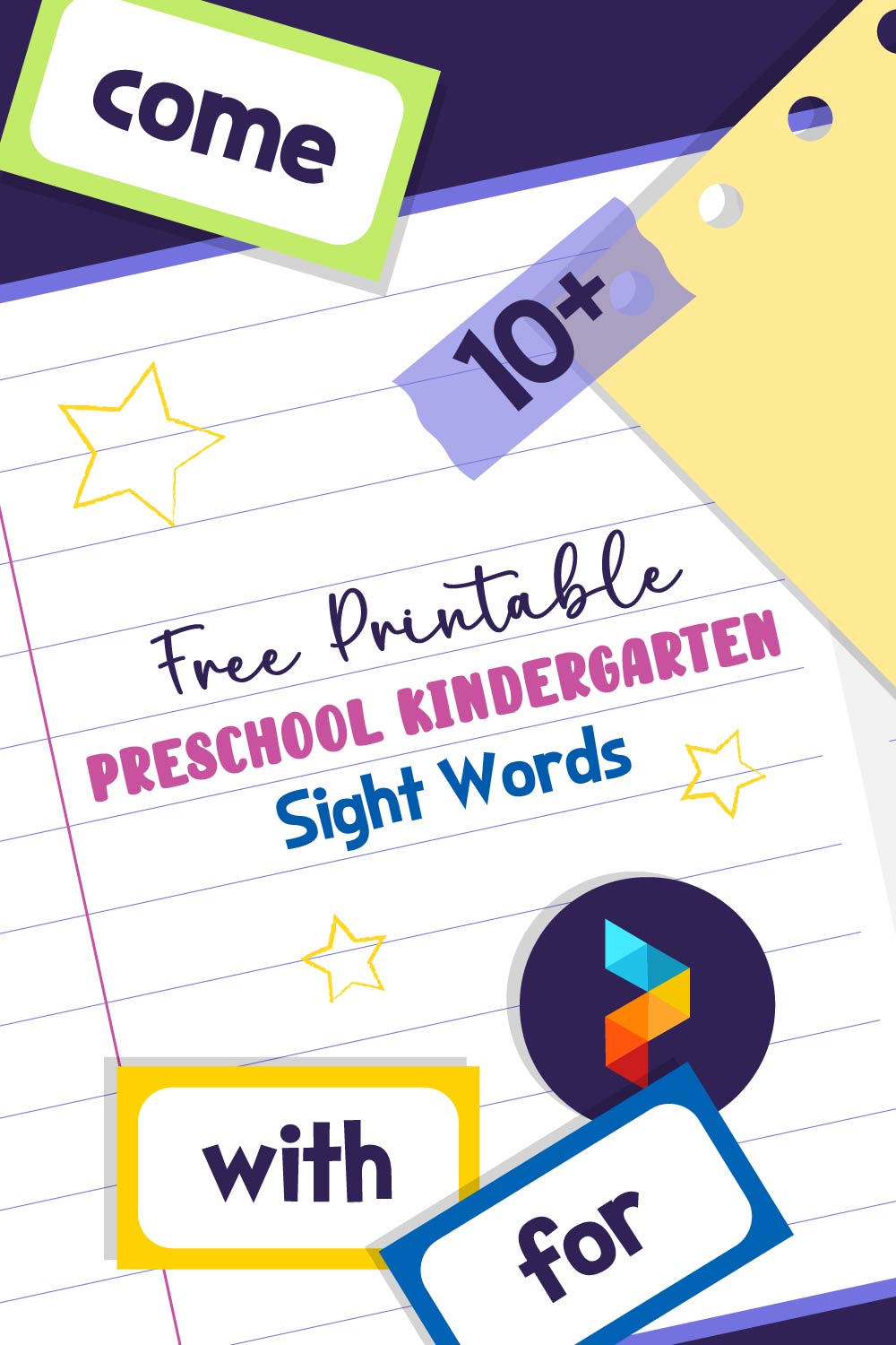 Preschool Kindergarten Sight Words