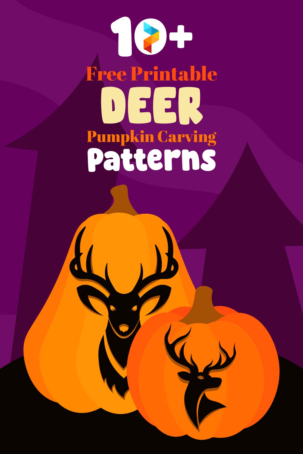 Deer Pumpkin Carving Patterns