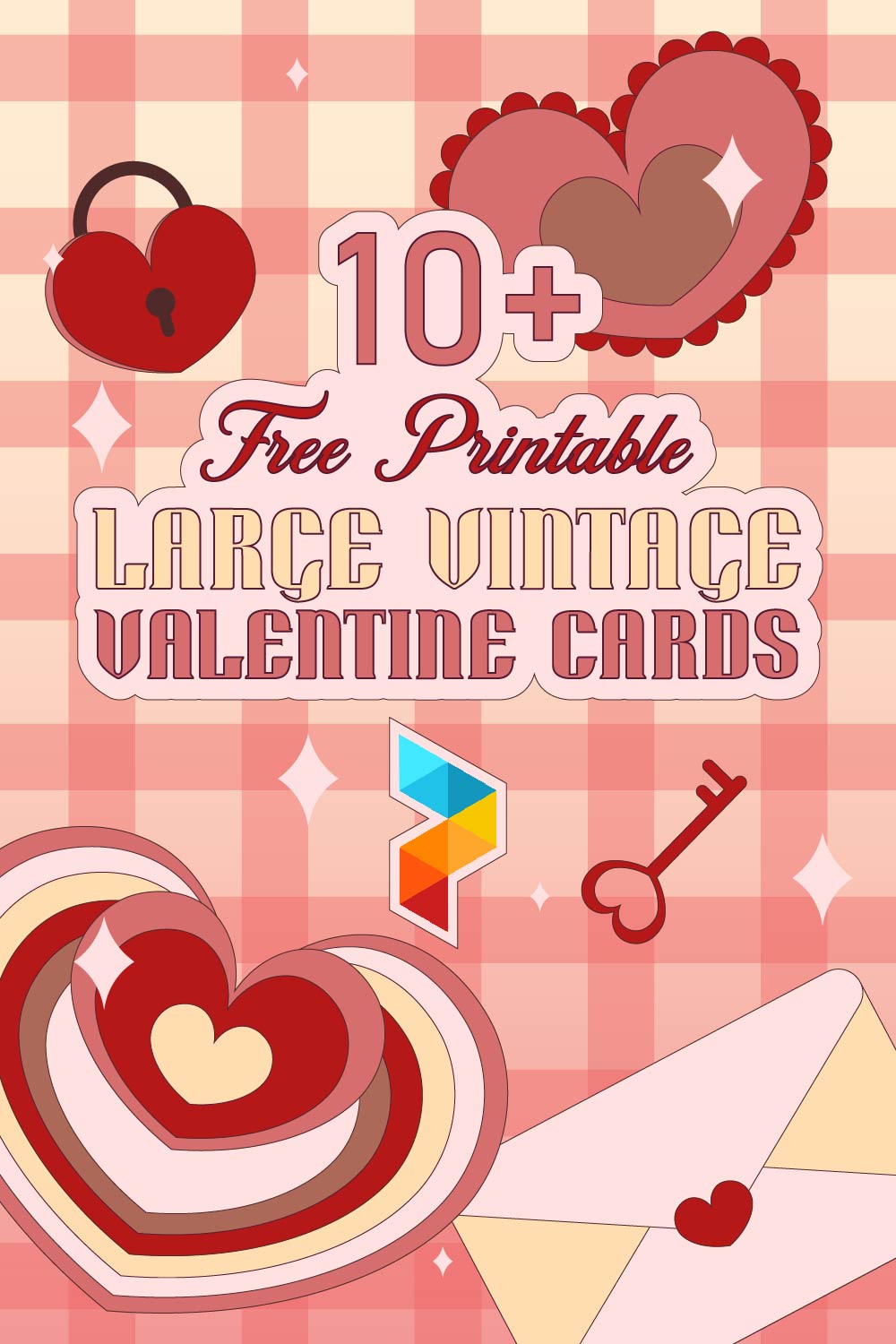 Large Vintage Valentine Cards