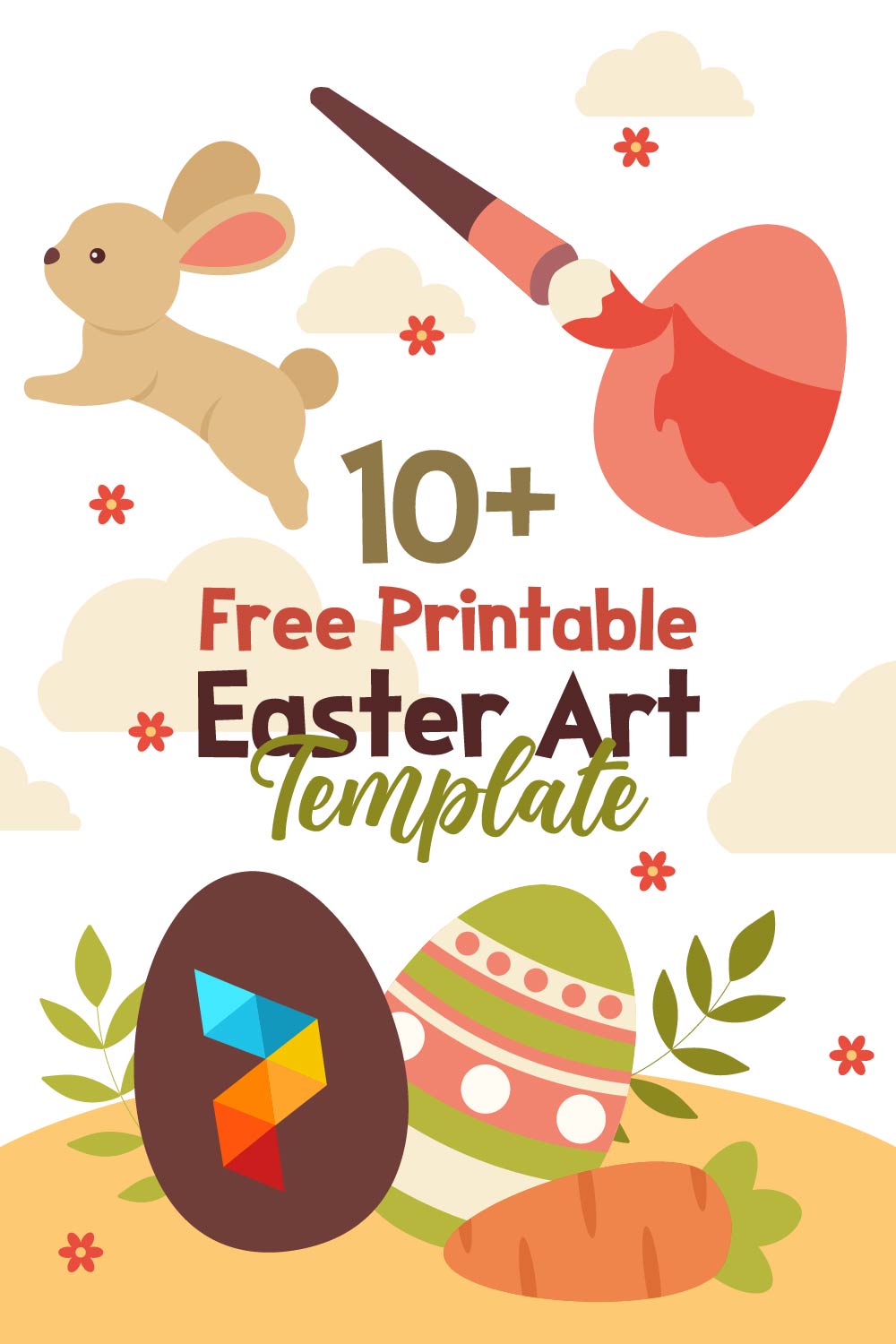Easter Art Template