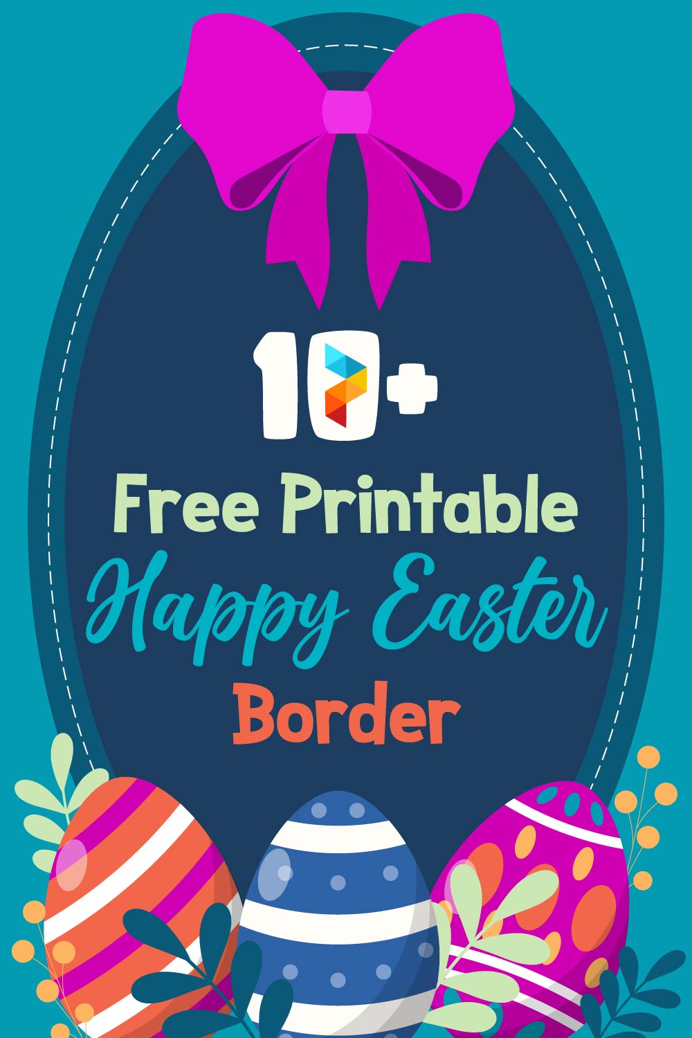 Printable Happy Easter Border