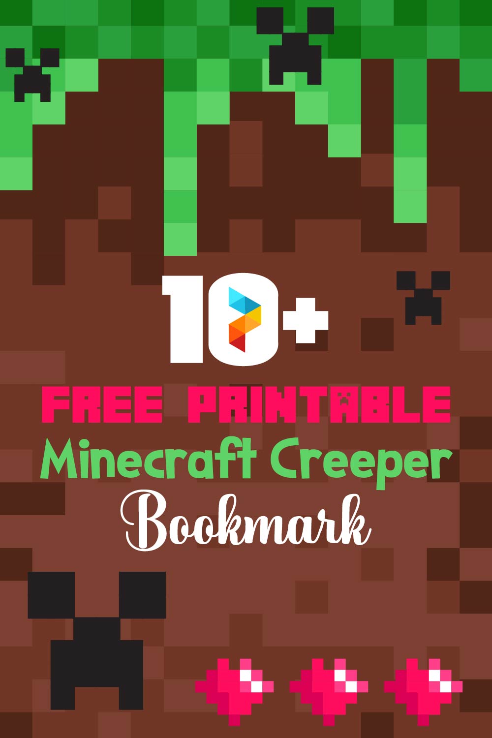 Printable Minecraft Creeper Bookmark