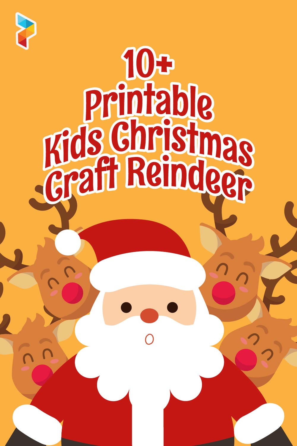 Printable Kids Christmas Craft Reindeer