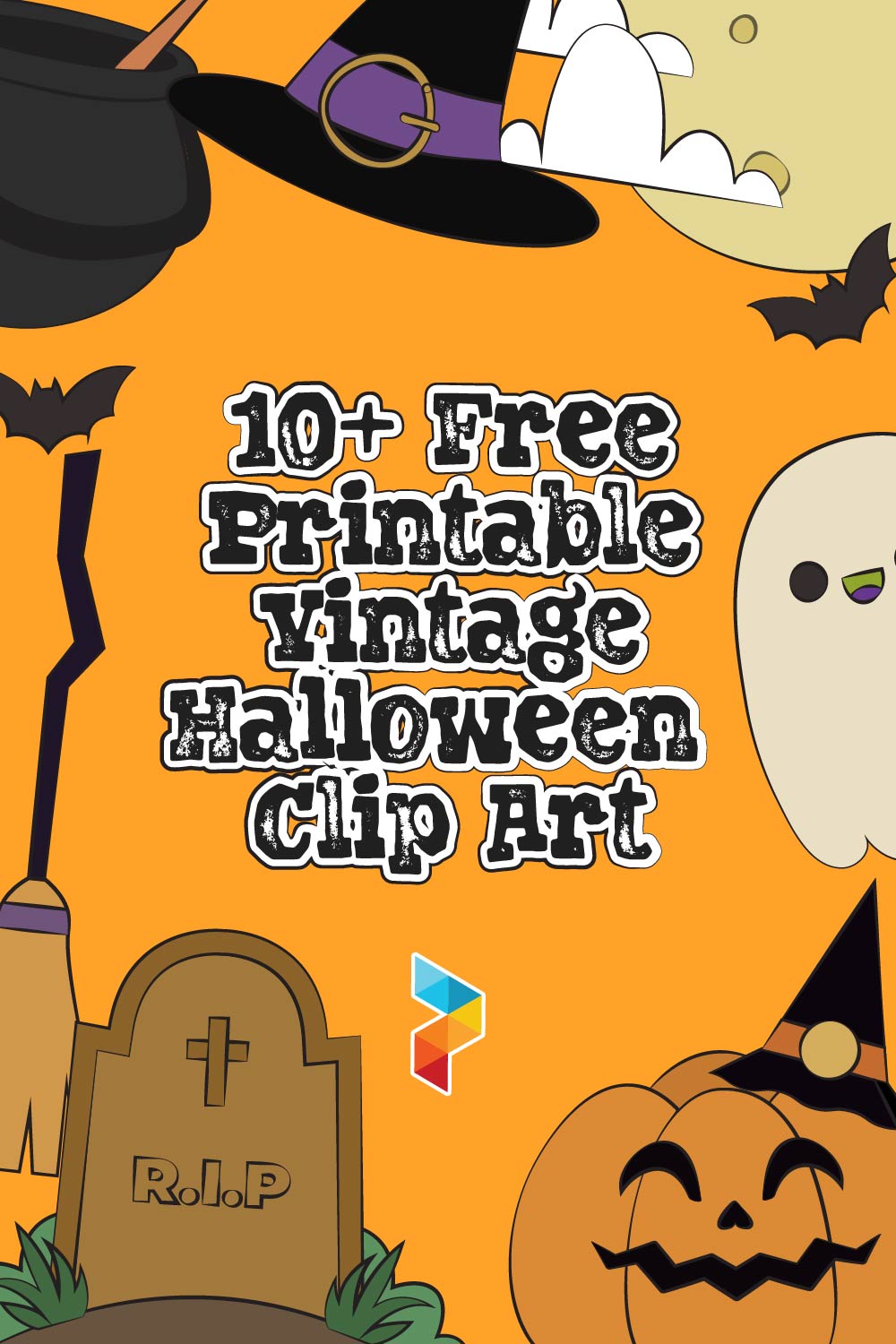 Printable Vintage Halloween Clip Art