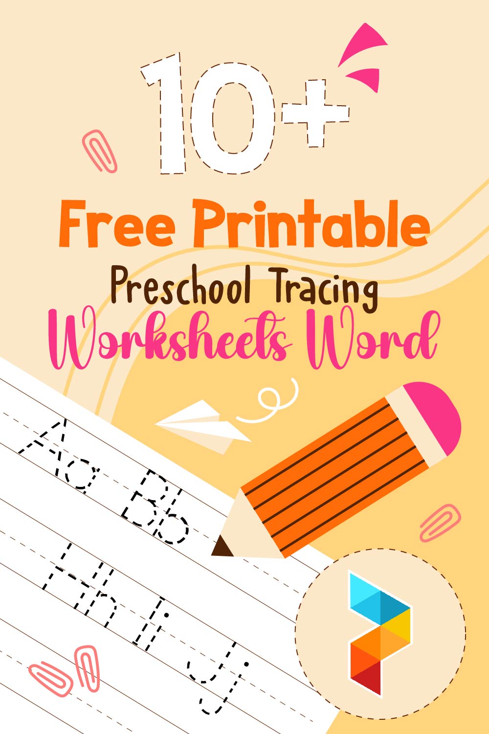Preschool Tracing Worksheets Word