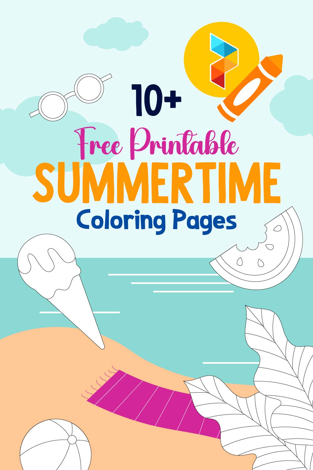 Summertime Coloring Pages