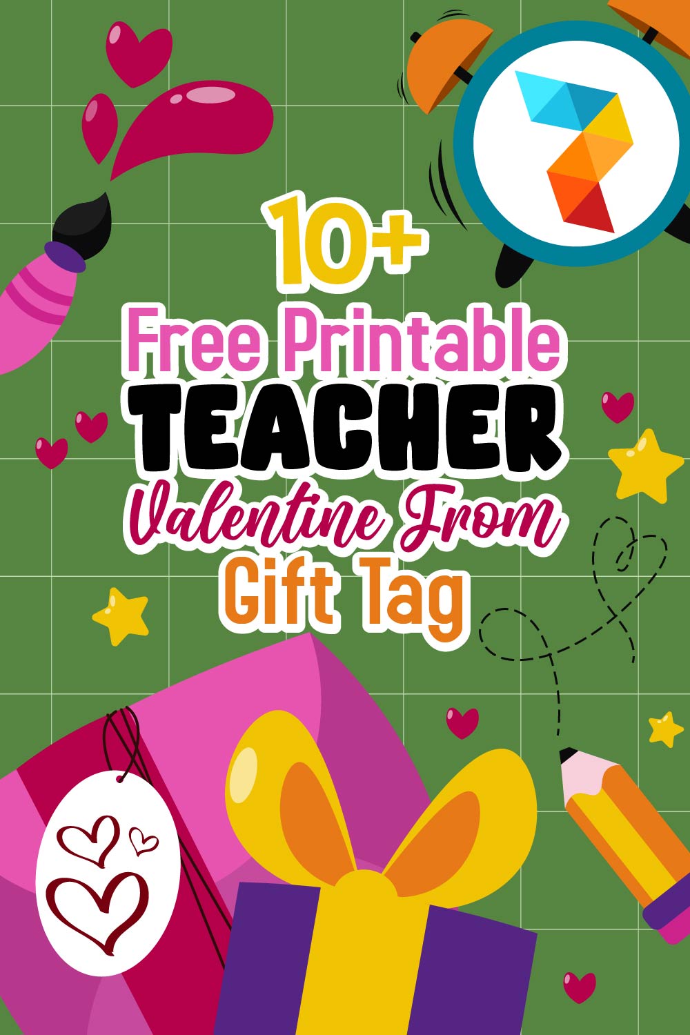Teacher Valentine From Gift Tag