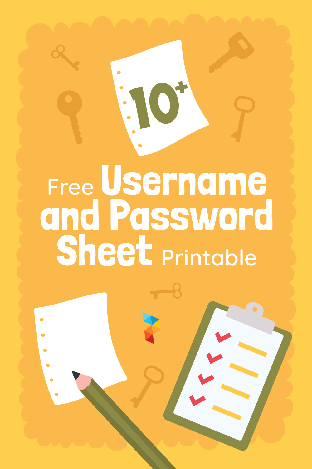 Username & Password Sheet