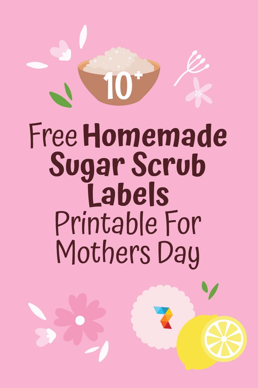 Homemade Sugar Scrub Labels For Mother's Day
