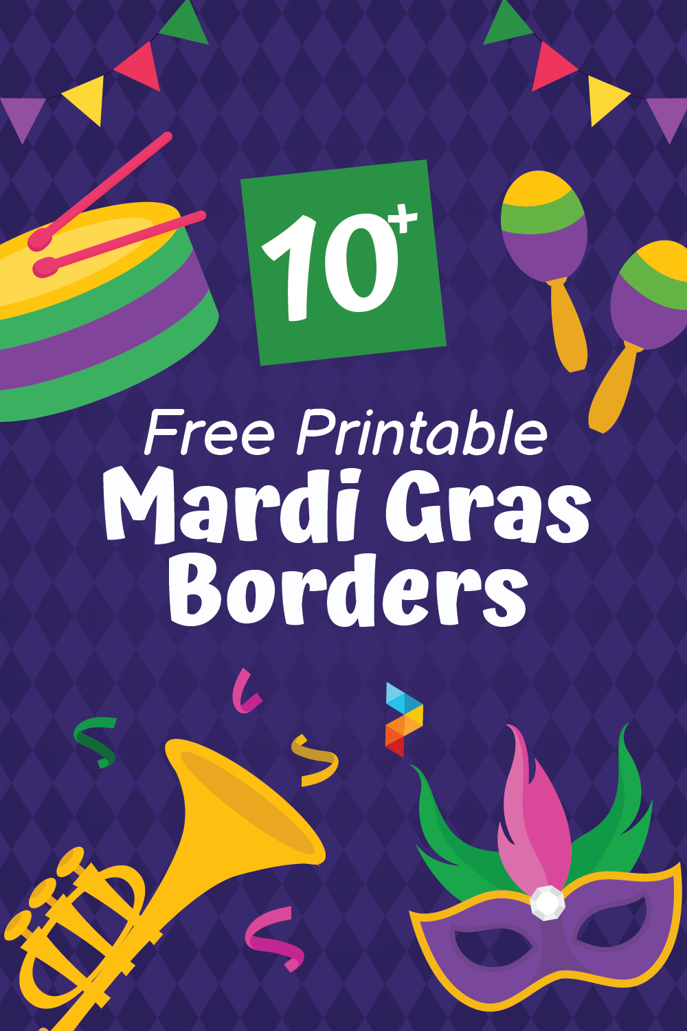 Mardi Gras Borders