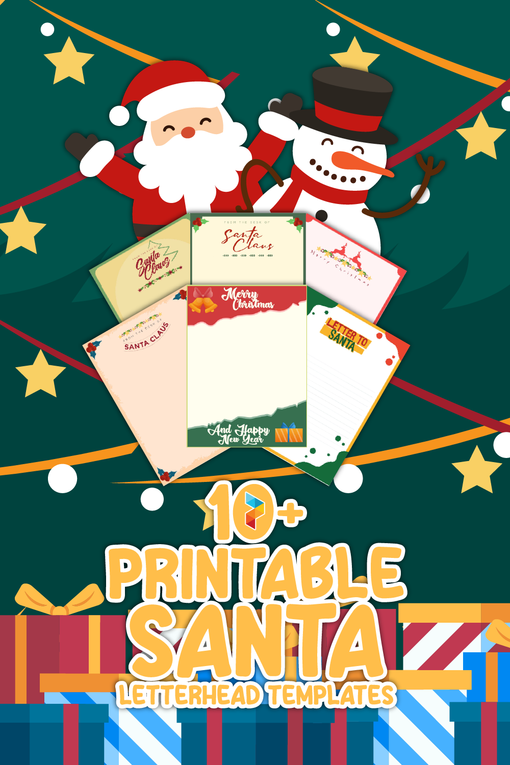 Printable Santa Letterhead  Templates