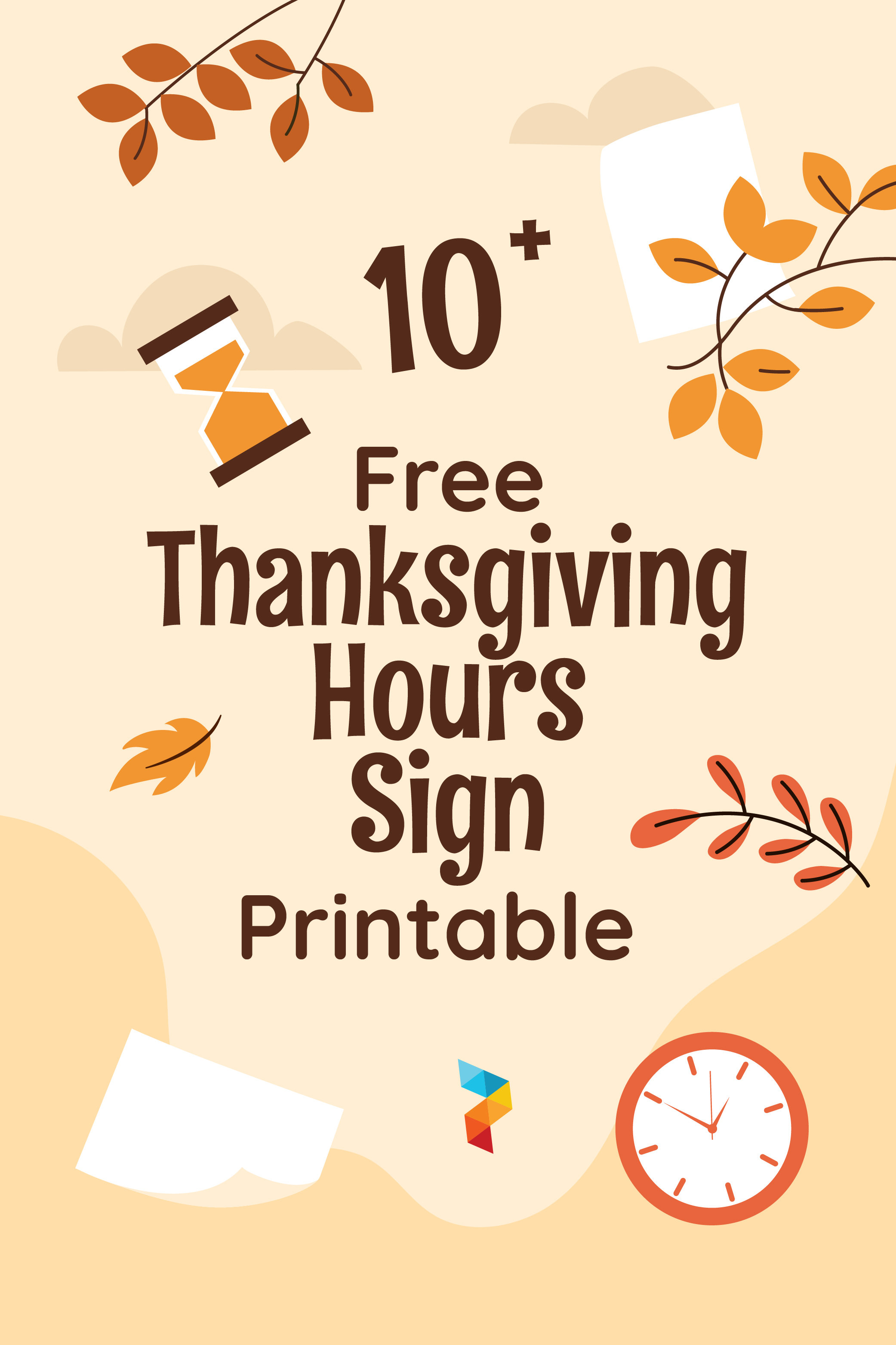 Thanksgiving Hours Sign