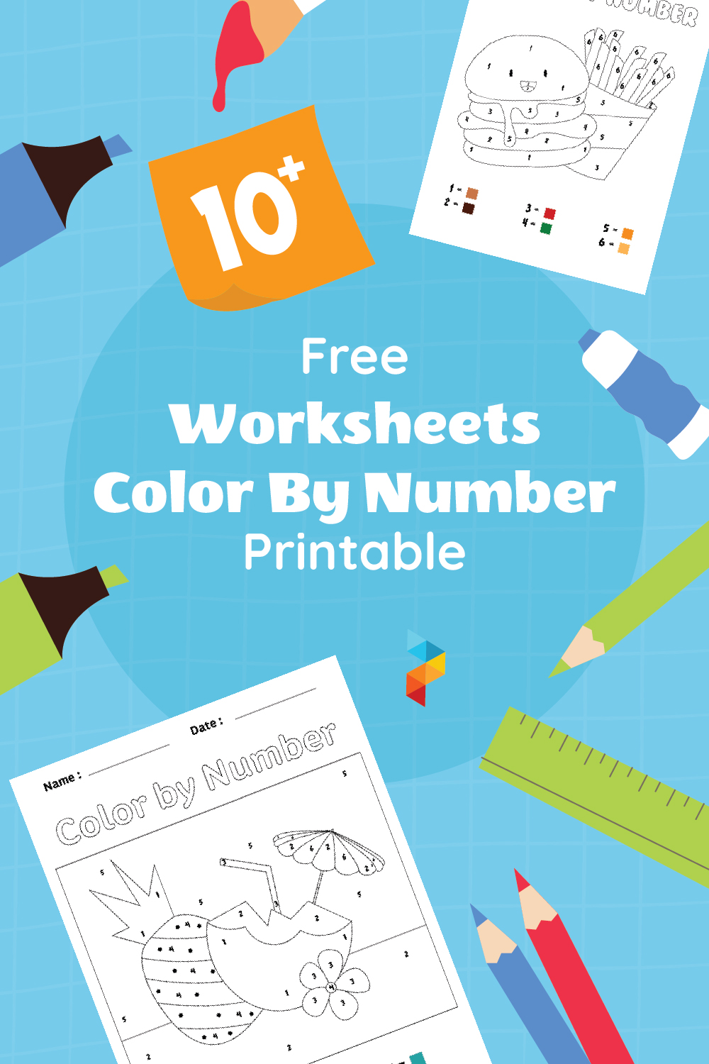 Worksheets Color By Number