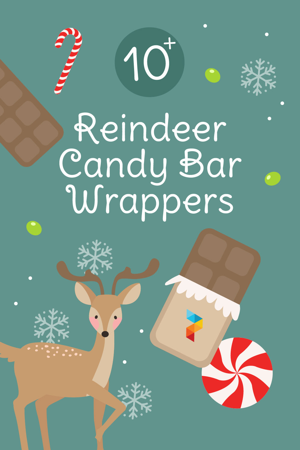 Reindeer Candy Bar Wrappers