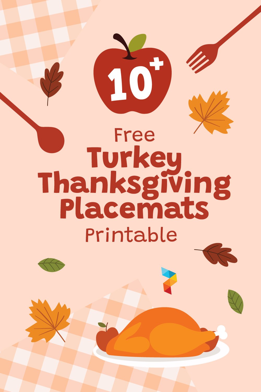 Turkey Thanksgiving Placemats