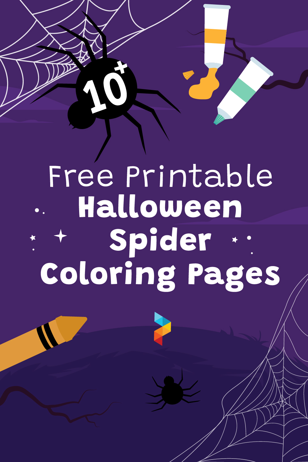Halloween Spider Coloring Pages